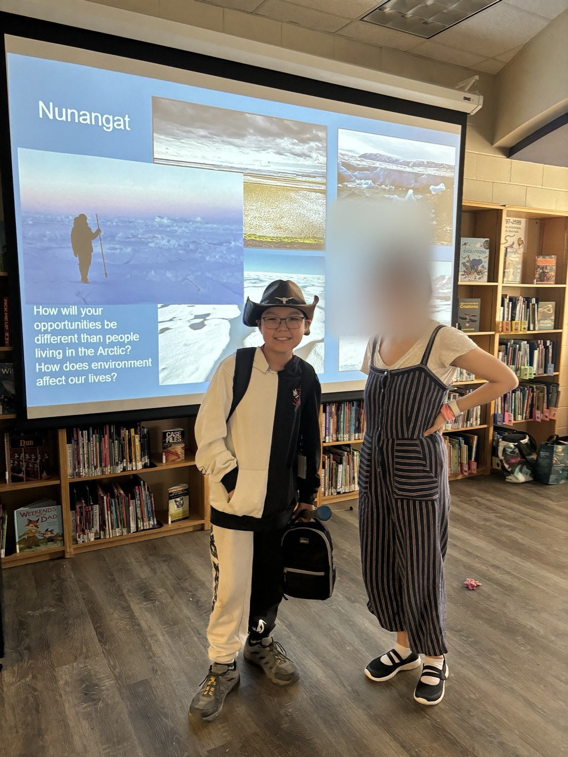 Lucas at a Nunangat learning presentation