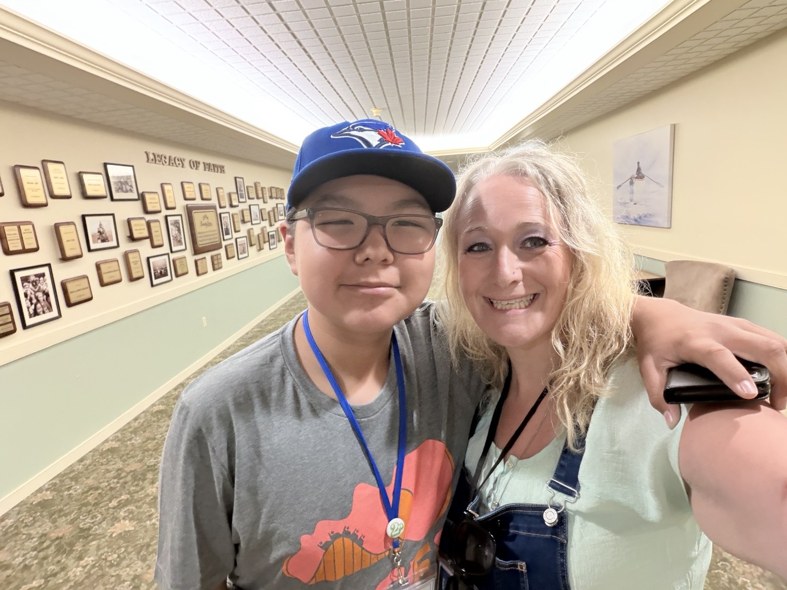 Lucas and Kathy together at a community venue